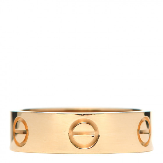 CARTIER 18K Yellow Gold 5.5mm LOVE Ring 53 6.25 | Fashionphile