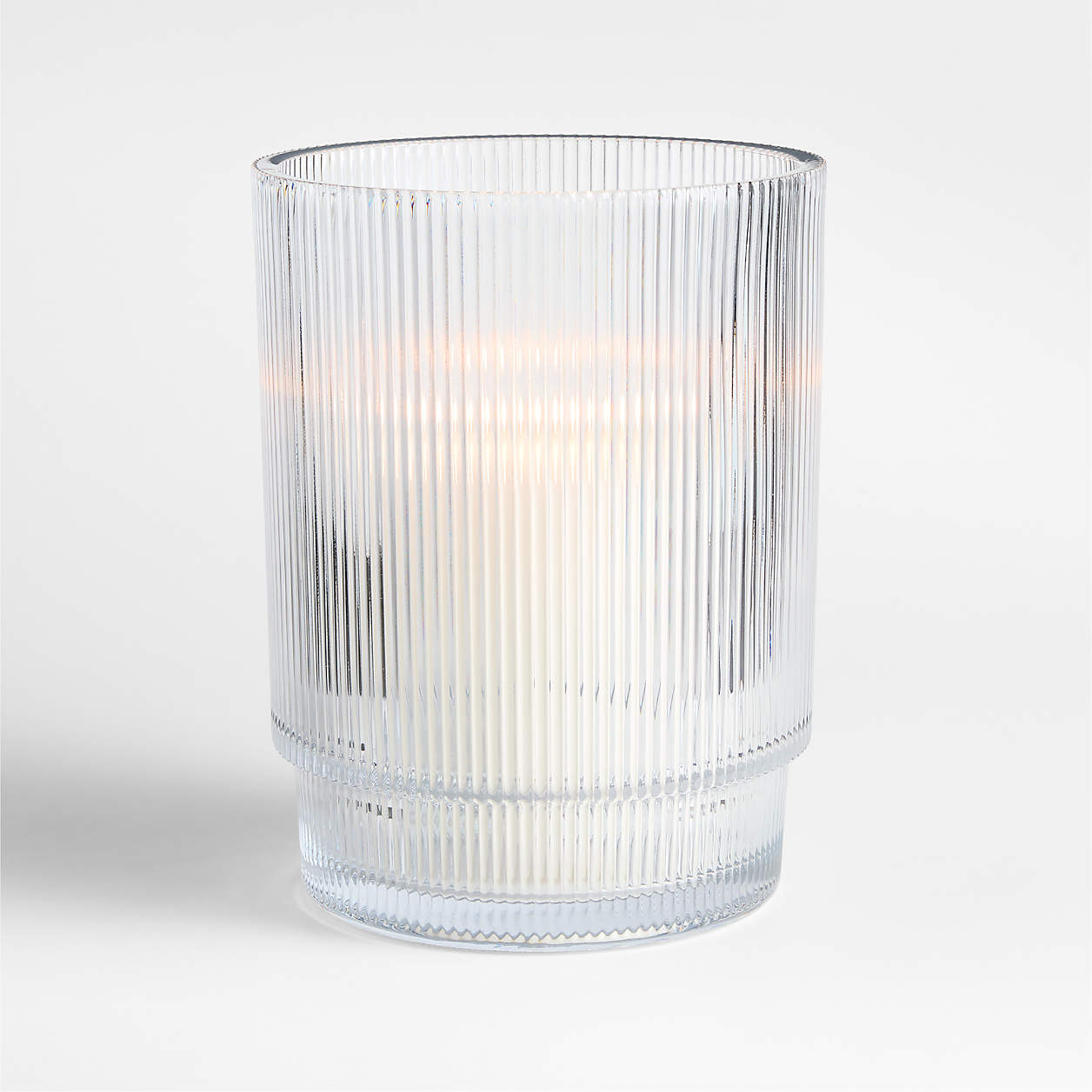 Atwell Clear Tealight Candle Holder + Reviews | Crate & Barrel | Crate & Barrel