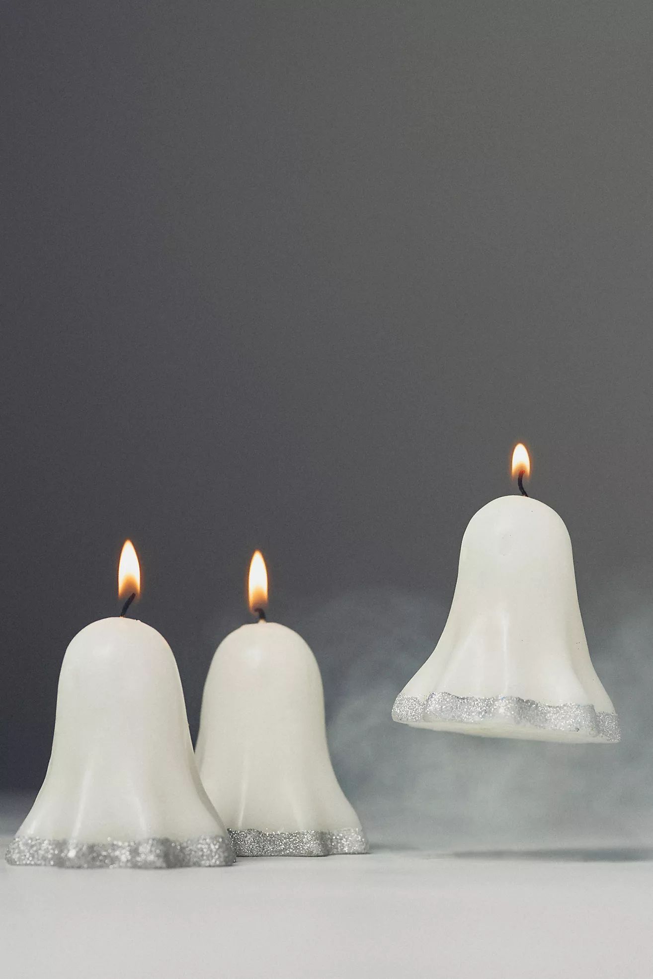 Meri Meri Glitter-Dipped Ghost Candles, Set of 3 | Anthropologie (US)