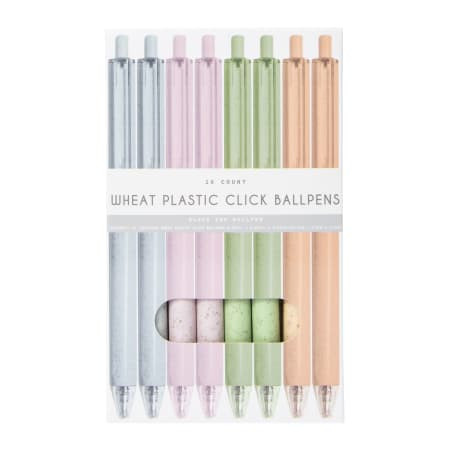 Wheat Plastic Click Ballpoint Pens 16-Count | Five Below