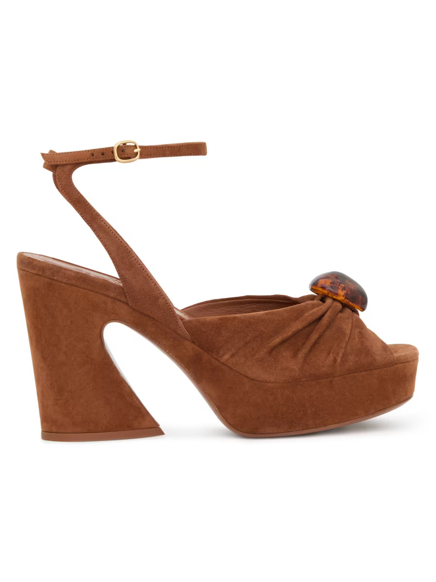 Gleam Suede Sandals | Saks Fifth Avenue