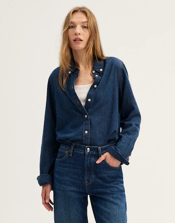 Denim Tuckable Button-Down Shirt | Madewell