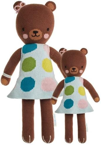 cuddle + kind Ivy The Bear Little 13" Hand-Knit Doll – 1 Doll = 10 Meals, Fair Trade, Heirloom ... | Amazon (US)