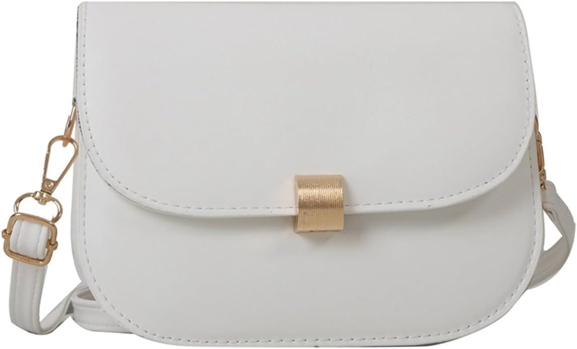 Crossbody Bag for Women PU Shoulder Bag Small Evening Bag Handbag Messenger Bag (Black) | Amazon (US)