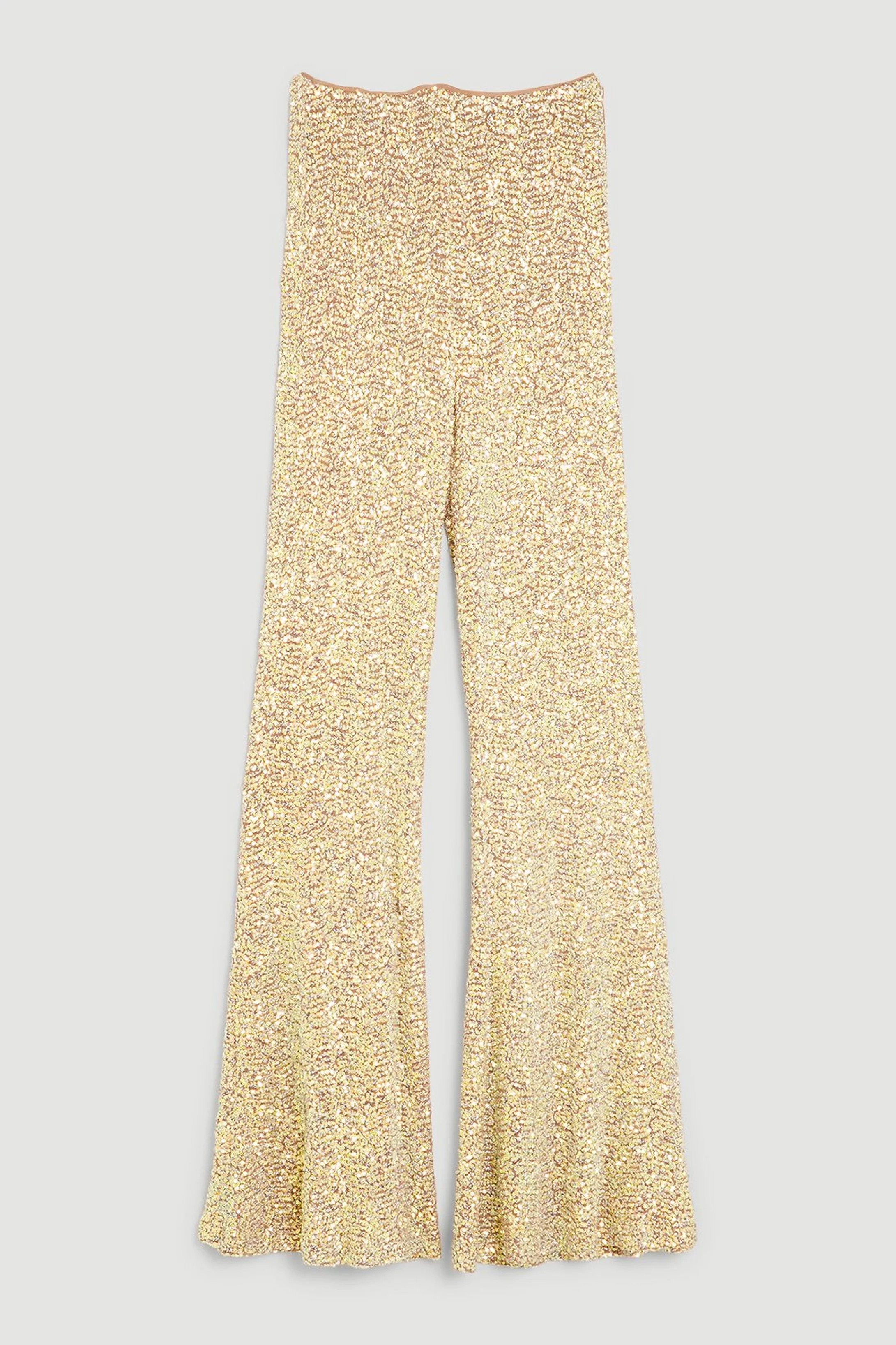 Sequin Wide Leg Pants | Karen Millen US