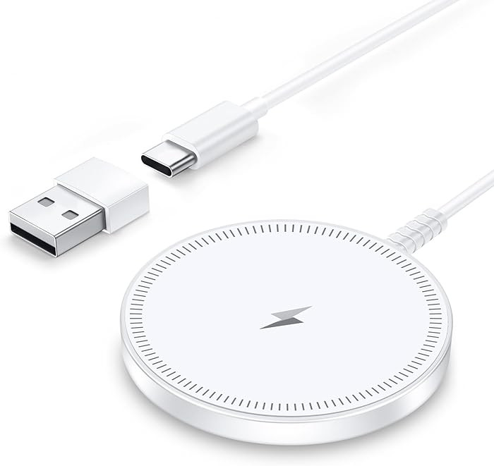 Magnetic Wireless Magsafe Charger iPhone: Charging Pad for iPhone 17/16/15/14/13/12 Series & AirP... | Amazon (US)