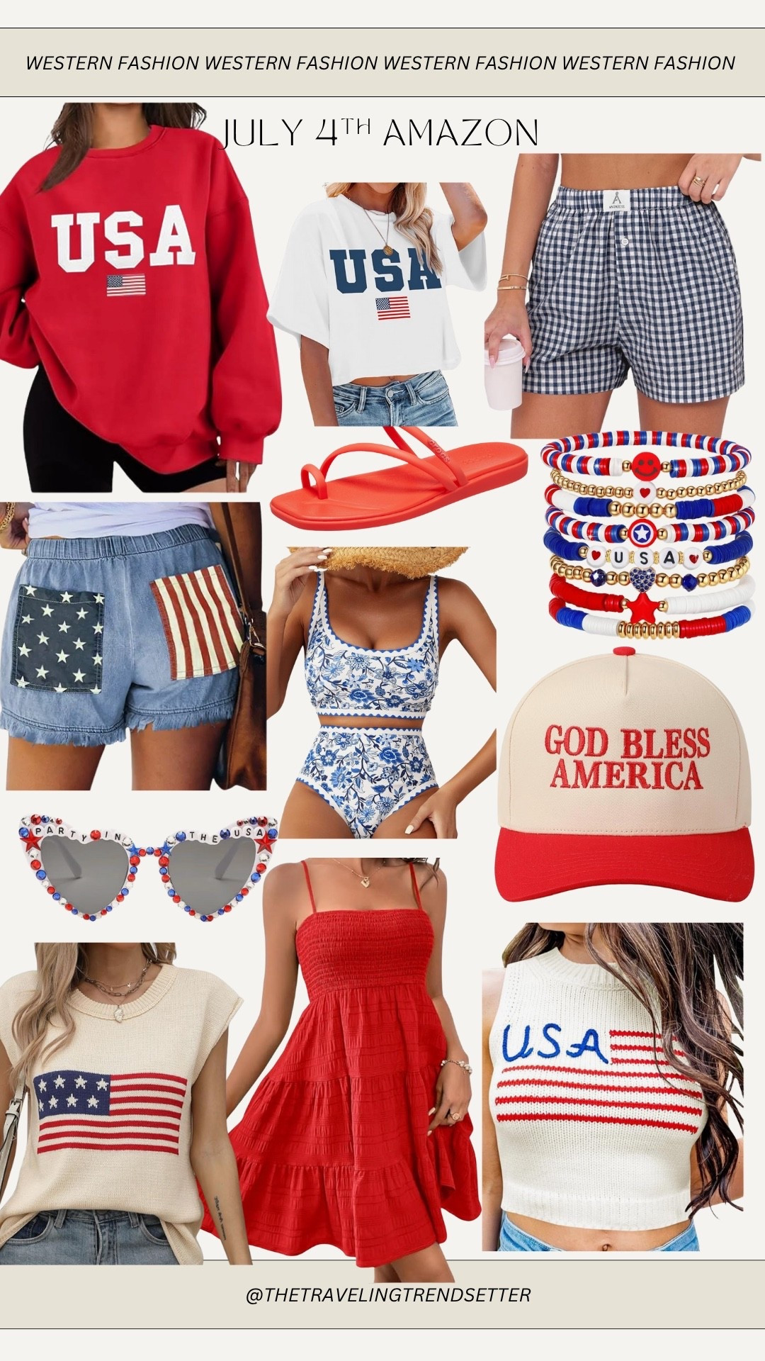 July 4th red white and blue USA from Amazon for women 

#LTKSeasonal #LTKSummerEdit #LTKStyleTip