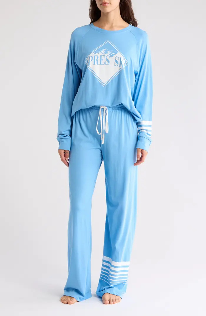 Long Sleeve Top & Pants Pajamas | Nordstrom Rack