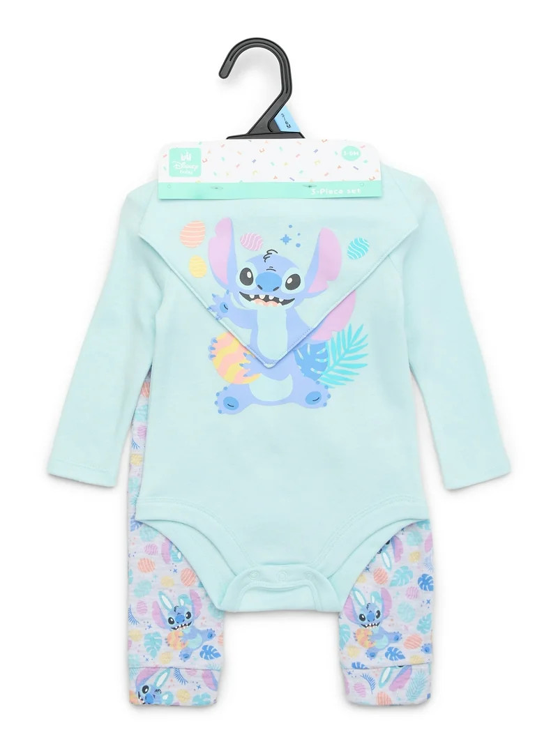 Stitch Baby Easter Layette Gift Set, 3-Piece, Sizes Newborn-12 Months | Walmart (US)