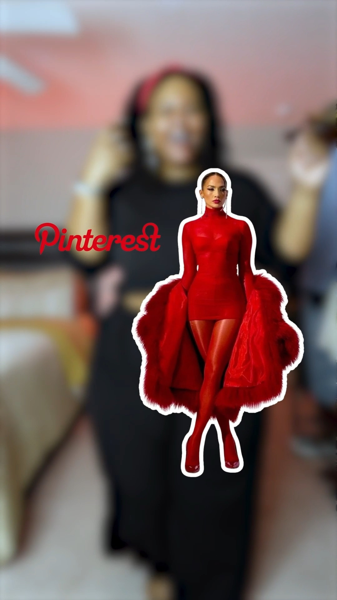 I'm wearing the red bodycon dress in a size 3X, the dark red faux fur coat in a size 4X and the red tights in a size 5X/6X. The red block heels are in a size 12W.

#LTKPlusSize #LTKStyleTip #LTKParties