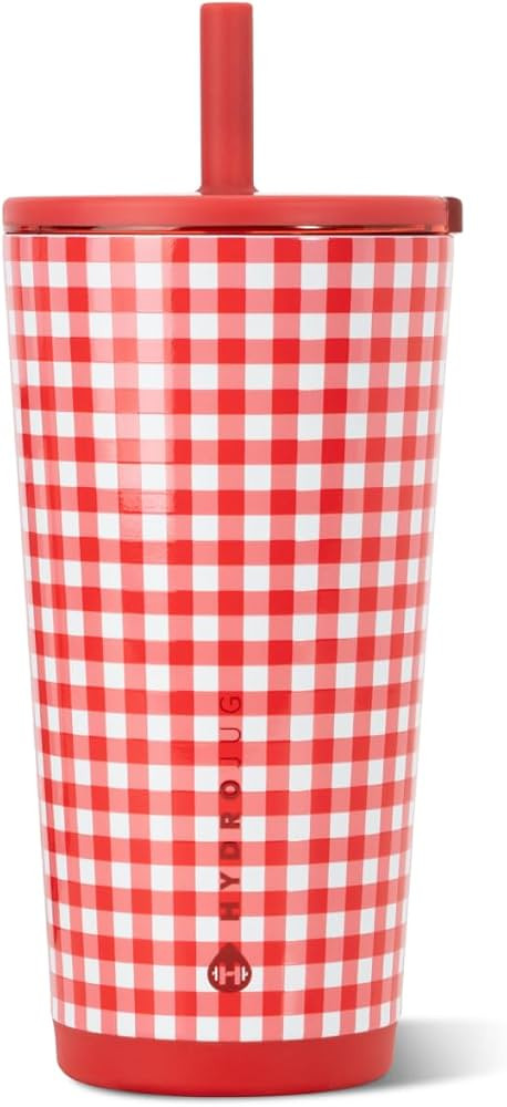 HydroJug Everyday Tumbler 20 oz, Ceramic-Lined Straw Cup, Summer Picnic | Amazon (US)
