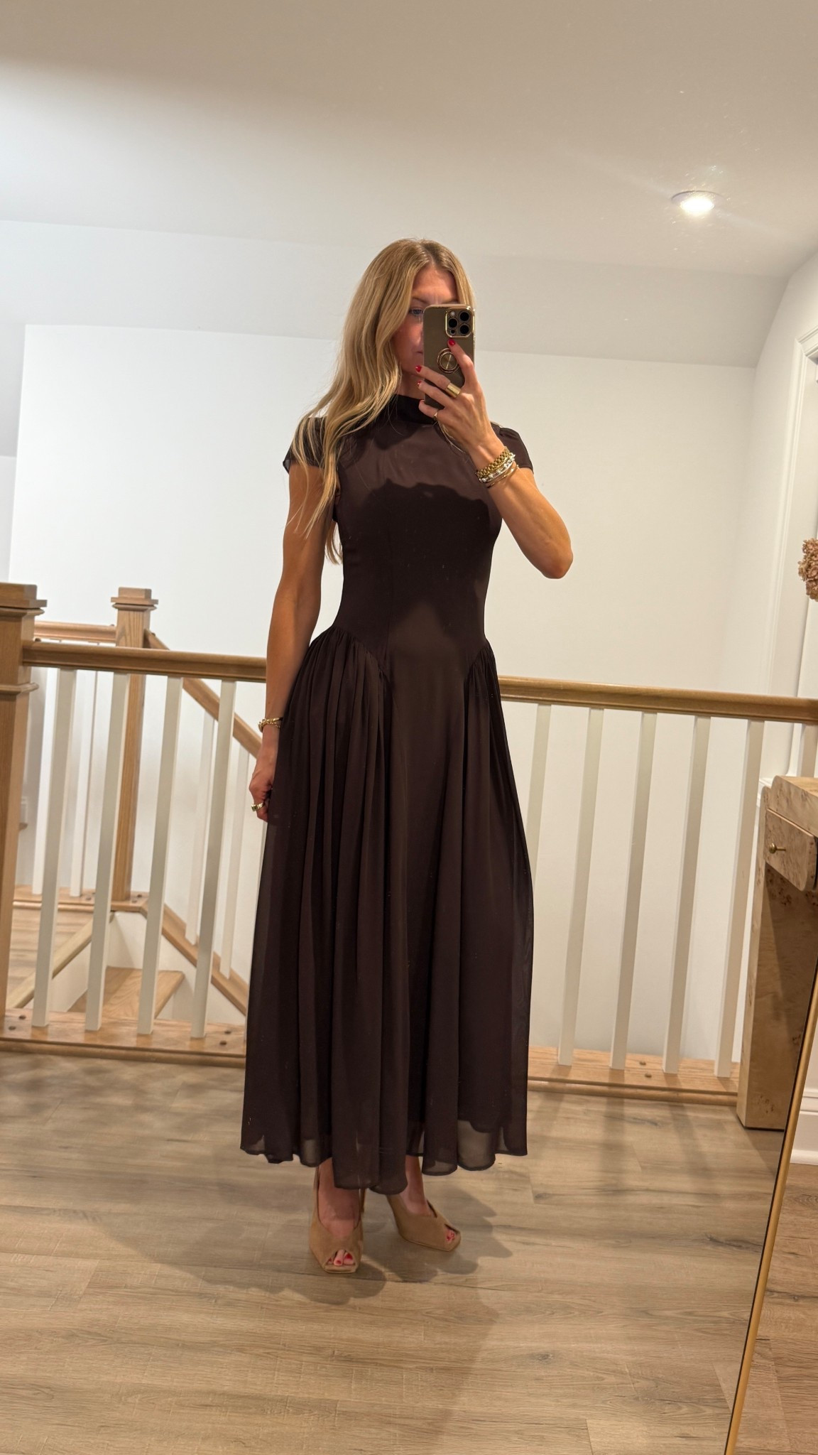 Found the perfect chocolate brown dress for fall! 🤎 
Dress: runs TTS. Wearing size 2.
Shoes: run TTS

#LTKParties #LTKStyleTip #LTKHoliday