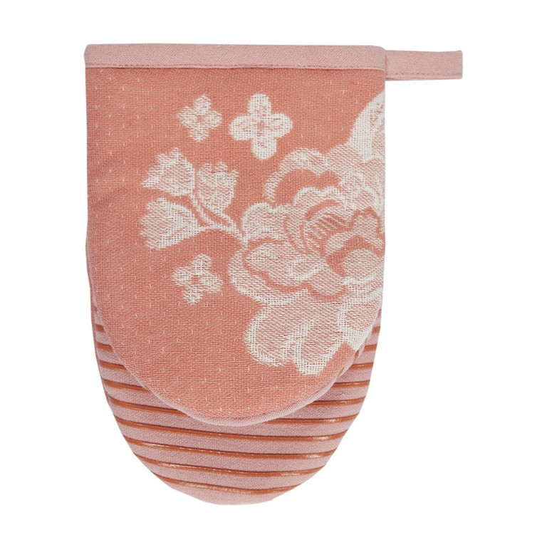 The Pioneer Woman Delilah 100% Cotton Mini Mitt Set, Ginger, 5.5" x 8" | Walmart (US)