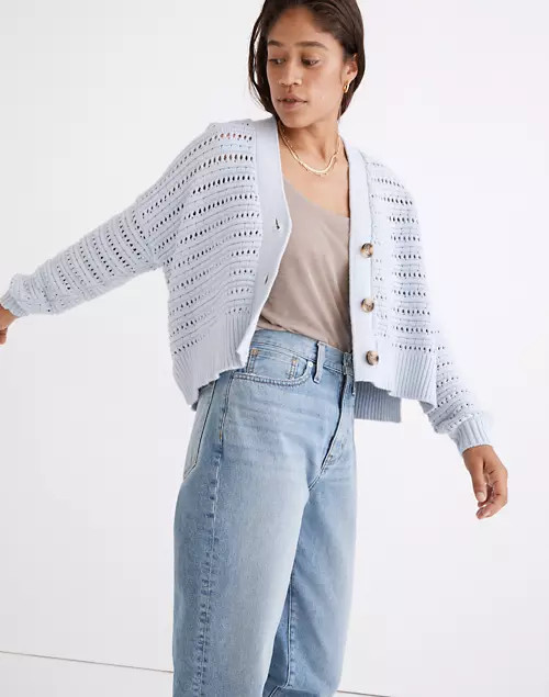 Tanfield Open-Stitch Cardigan Sweater | Madewell