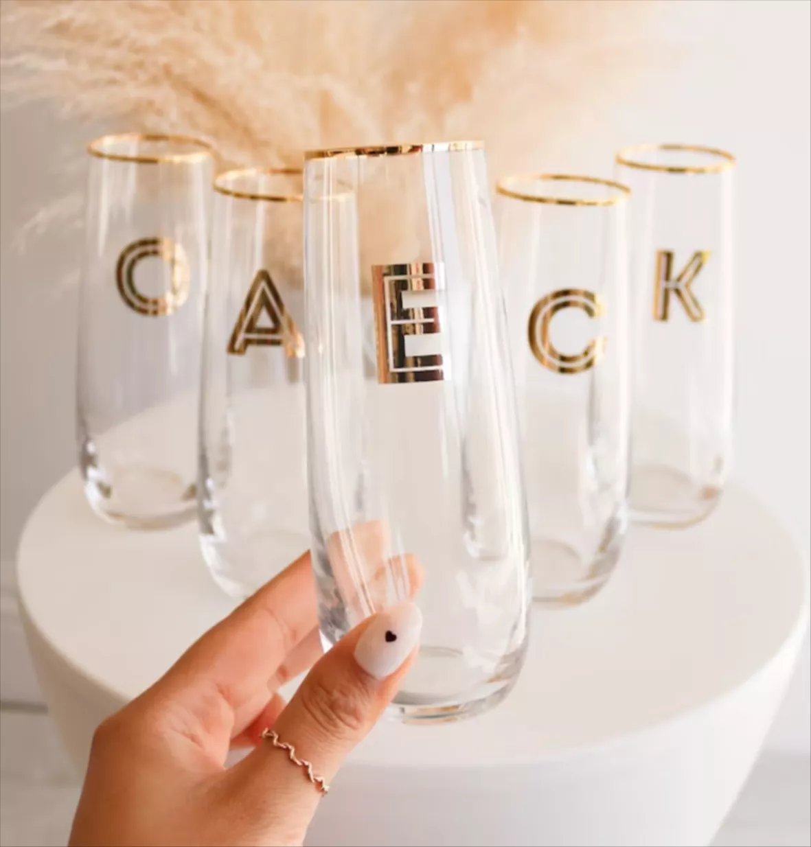 Bridesmaid Gift Set of 2 Beer Can Glasses Pint Glasses 