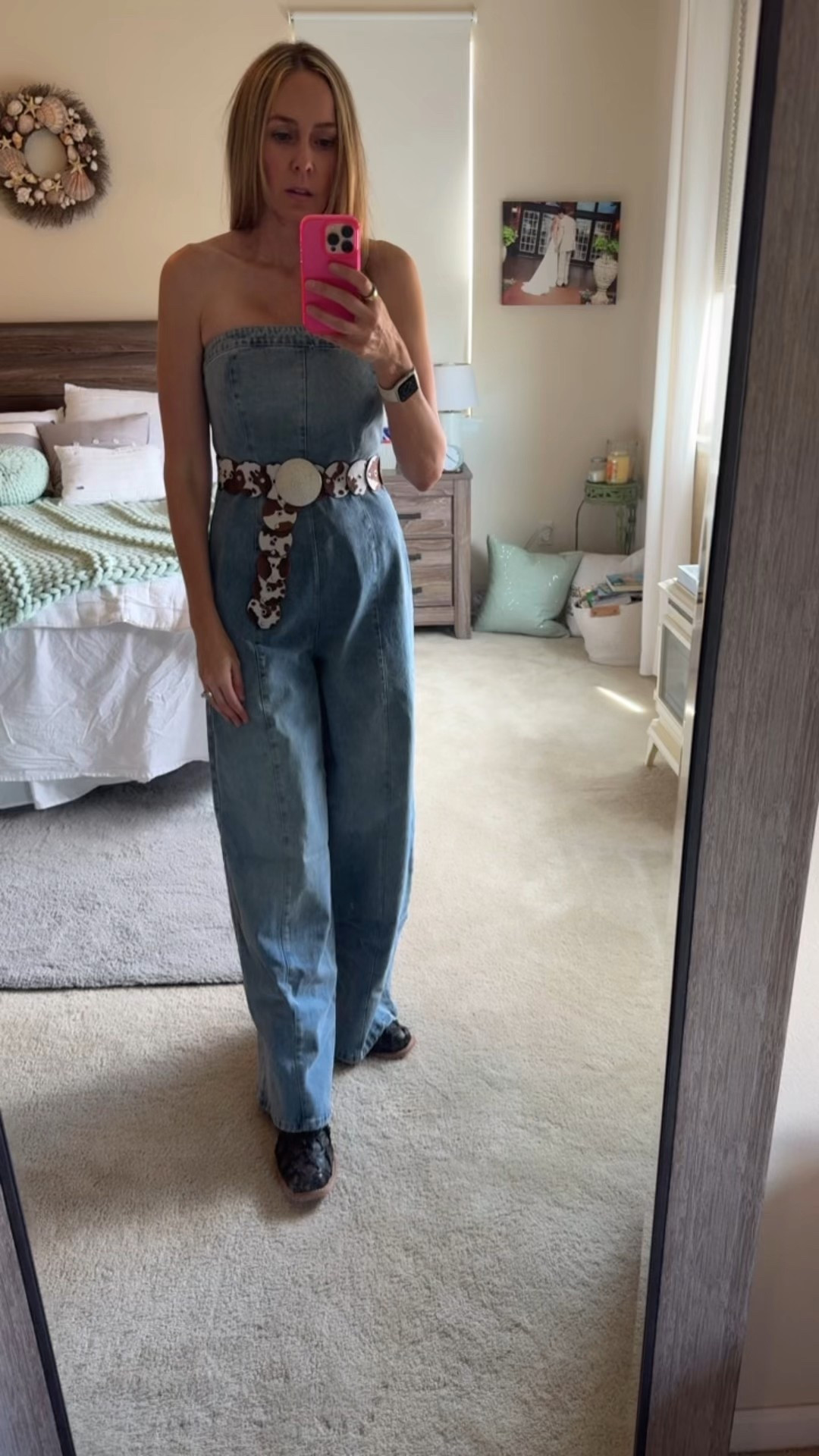 Denim jumpsuit is by @pinklily

#LTKSeasonal #LTKOver40 #LTKFindsUnder100