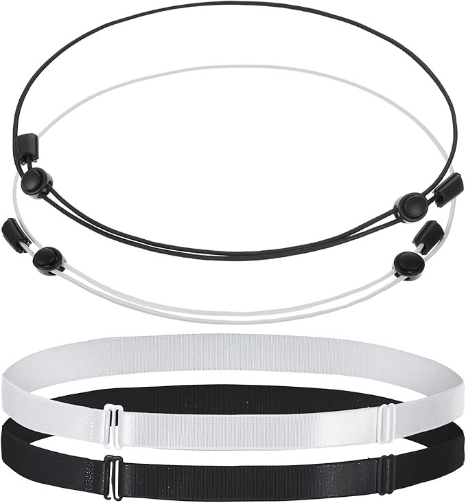 4PCS Crop Band,Adjustable Shirt Tuck Band, Stretchy & Invisible Crop Top Bands for Tucking, 2 Sty... | Amazon (US)