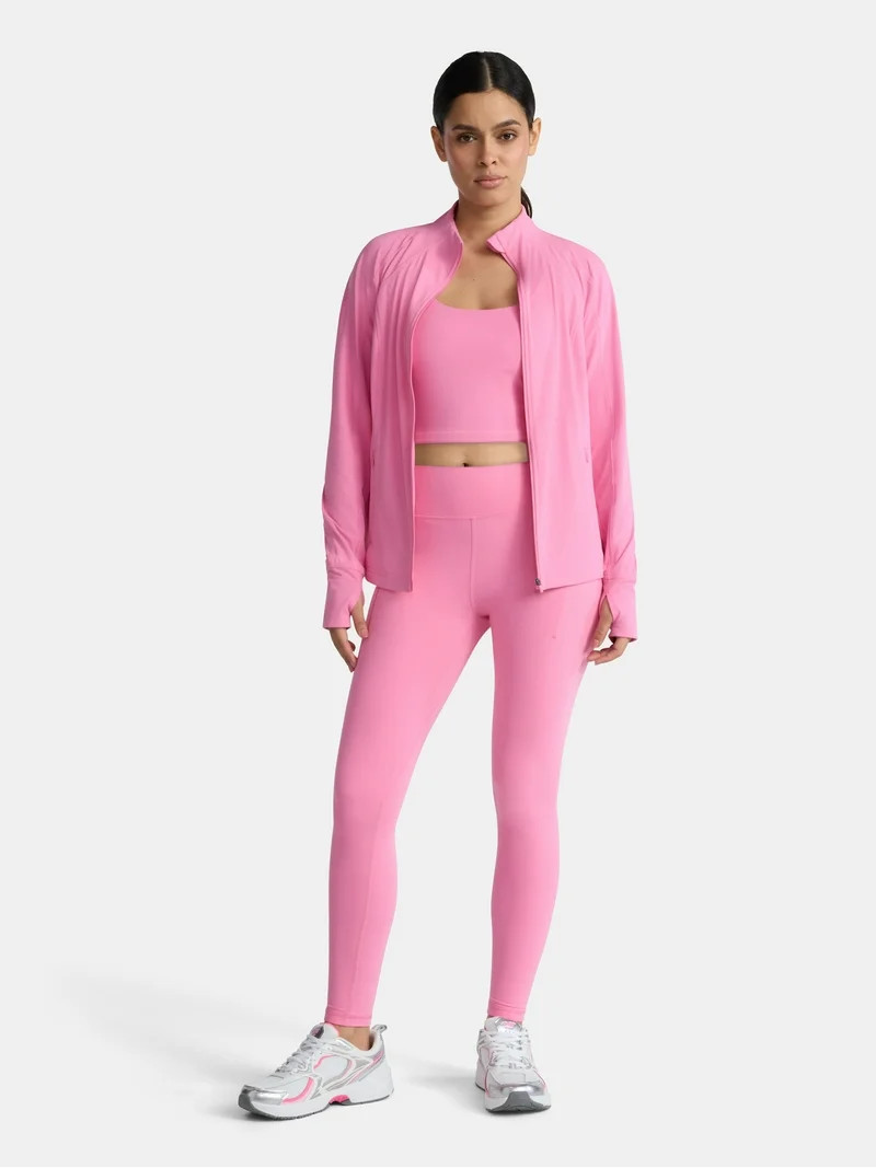 Avia Women's and Women's Plus SoftSculpt High Rise Leggings 27" with Pockets, Sizes XS-4X | Walmart (US)