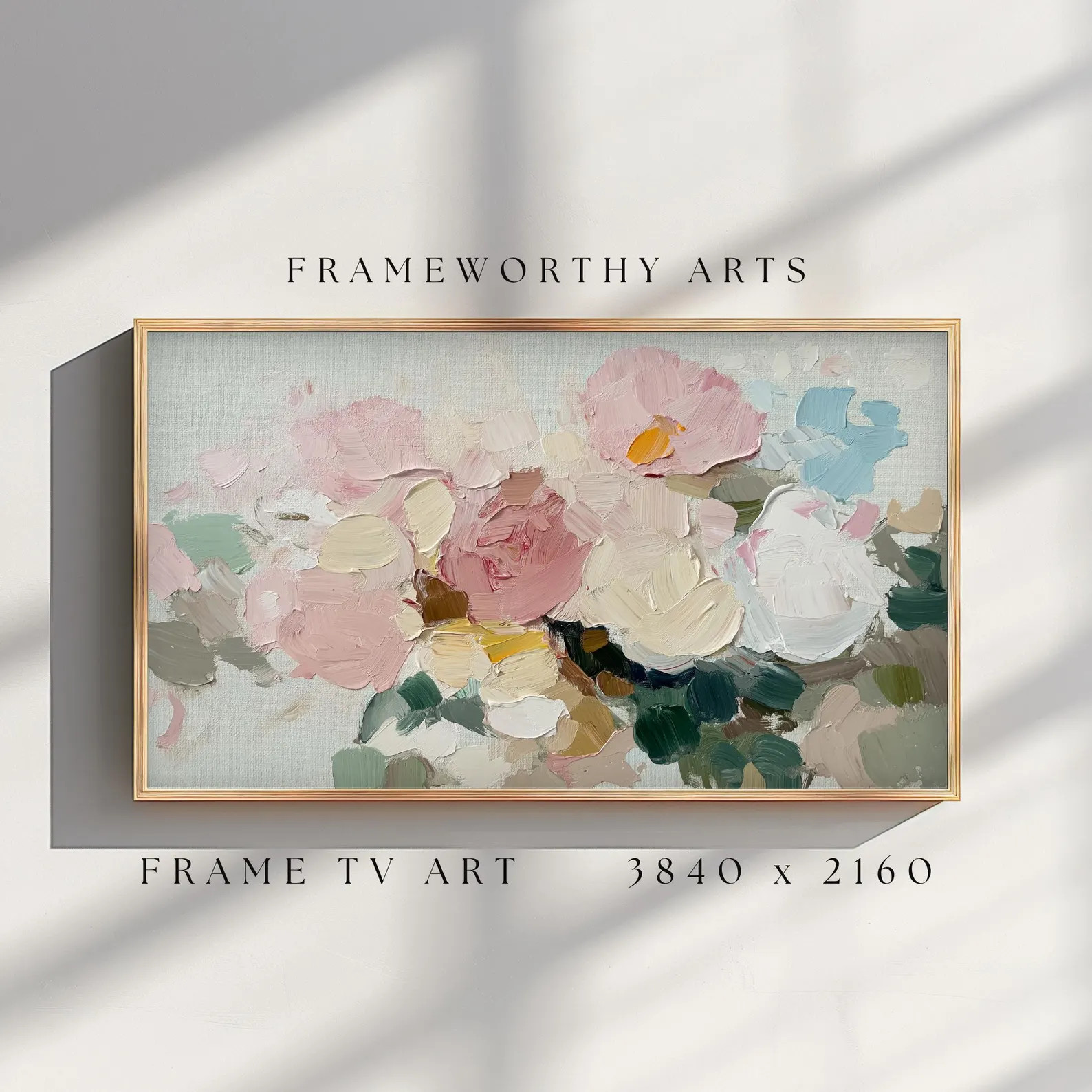 Abstract Frame TV Art, Winter Flower TV Art, January Floral Art for Frame TV, Digital Download, P... | Etsy (US)