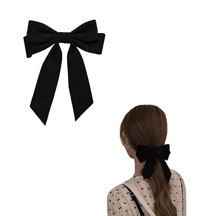 Velvet Hair Bow Clips for Women Girls Black Bows Hair Clip for Teen Girls French Barrettes Hair P... | Amazon (US)