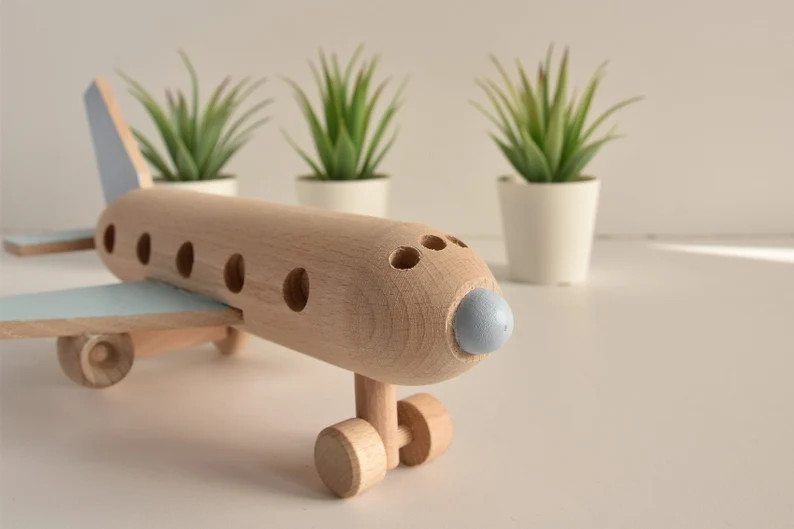Wooden airplane - Wooden toys - Eco toy - Airplane decor - Toddler toy - Vintage toys | Etsy (US)