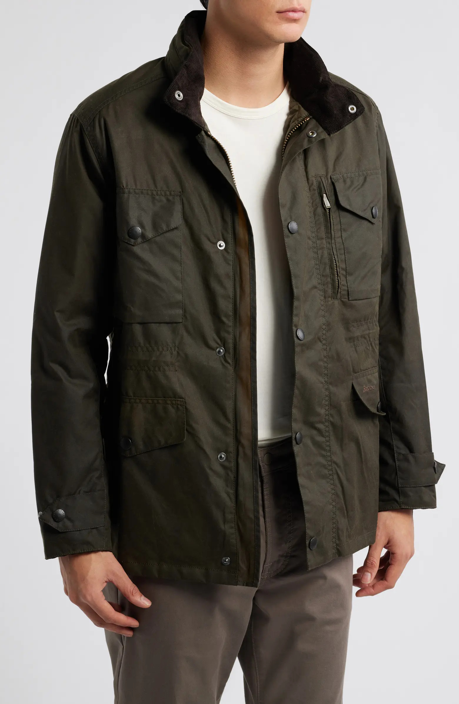 Sapper Water Resistant Waxed Cotton Jacket | Nordstrom