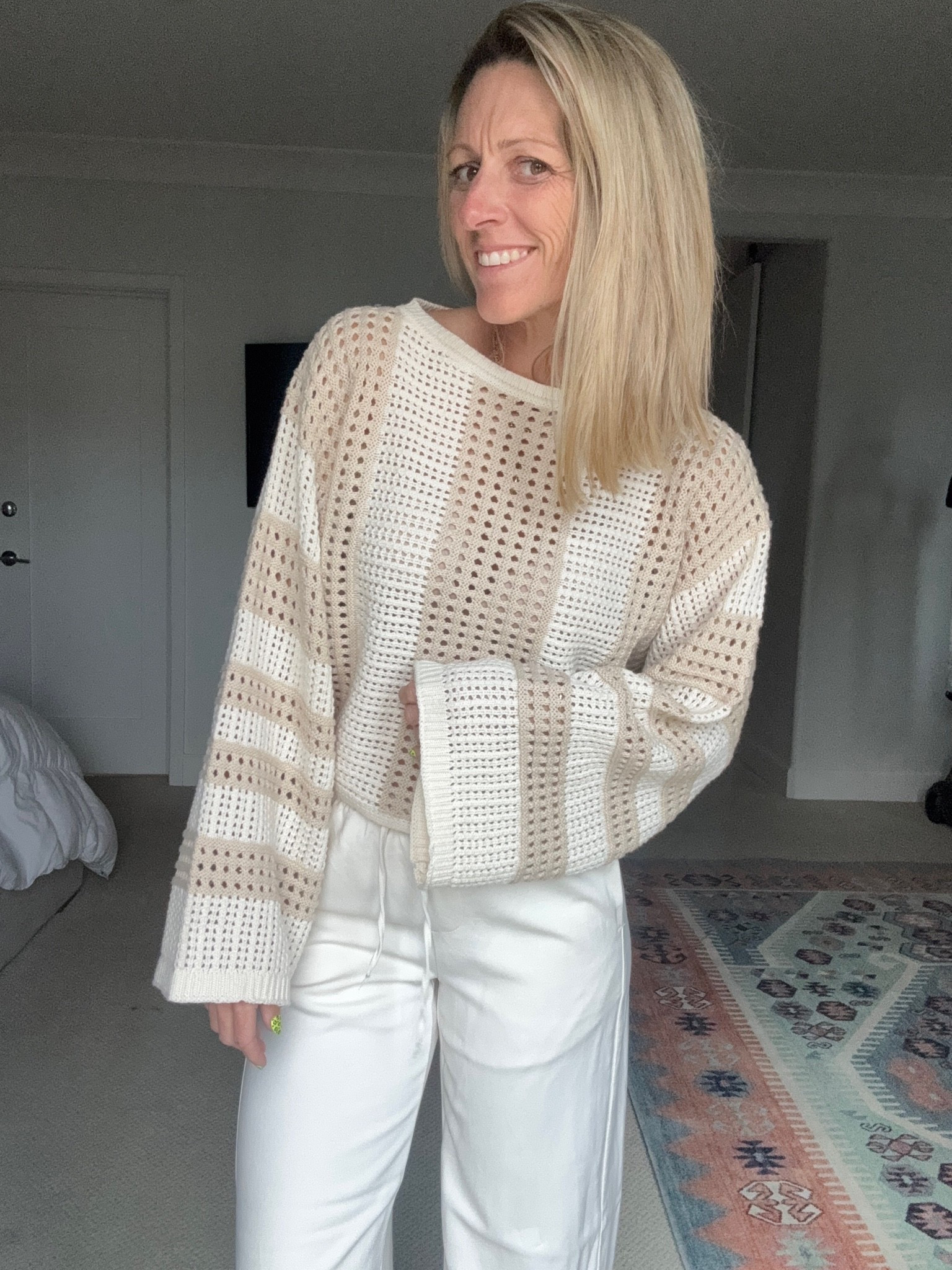 That viral Target sweater for Spring along with the drawstring pants everyone is talking about. 

#Springoutfit #workoutfit￼#targetstyle

#LTKWorkwear #LTKSeasonal #LTKOver40