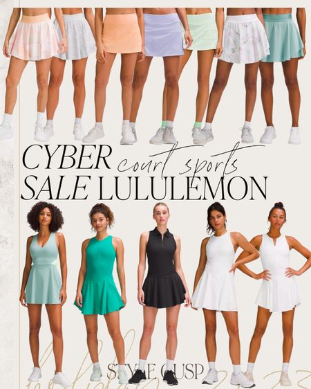 LULULEMON SALE / tennis skirts and dresses, pickleball fits, court sports, 

#LTKCyberWeek