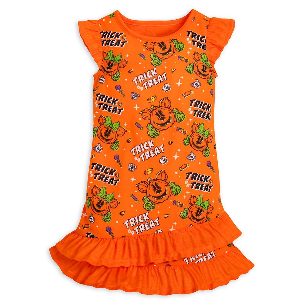 Mickey and Minnie Mouse Halloween Glow-in-the-Dark Nightshirt for Girls | Disney Store