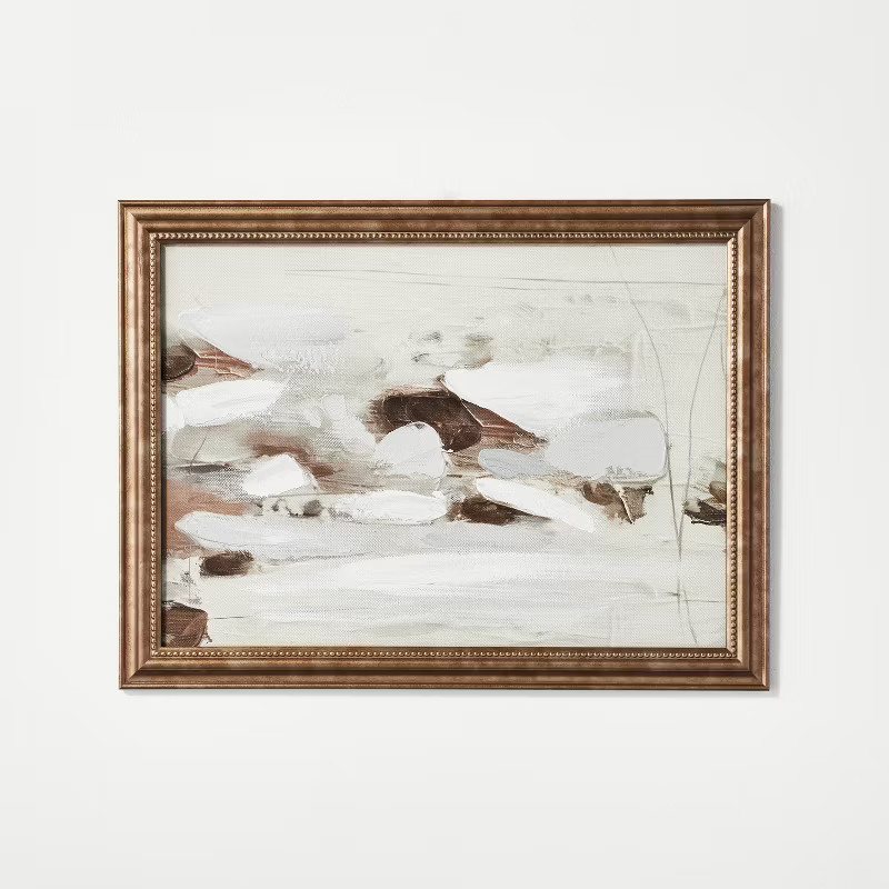 16" x 12" Textural Pastel Abstract Framed Wall Canvas - Threshold™ designed with Studio McGee | Target