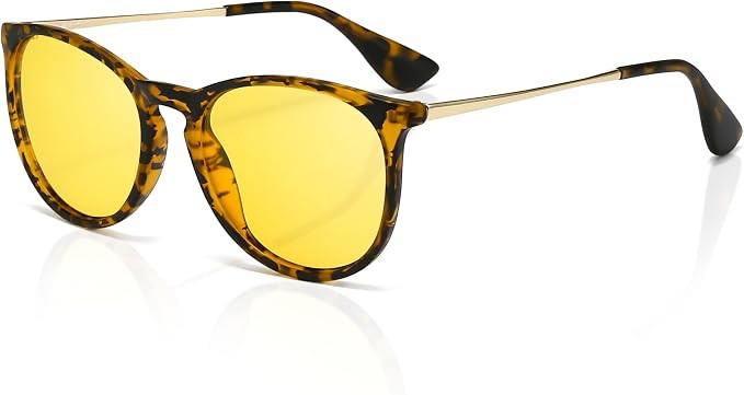 SUNGAIT Premium Vintage Round Sunglasses for Women Men Classic Retro Style | All-Day Comfort TR90... | Amazon (US)