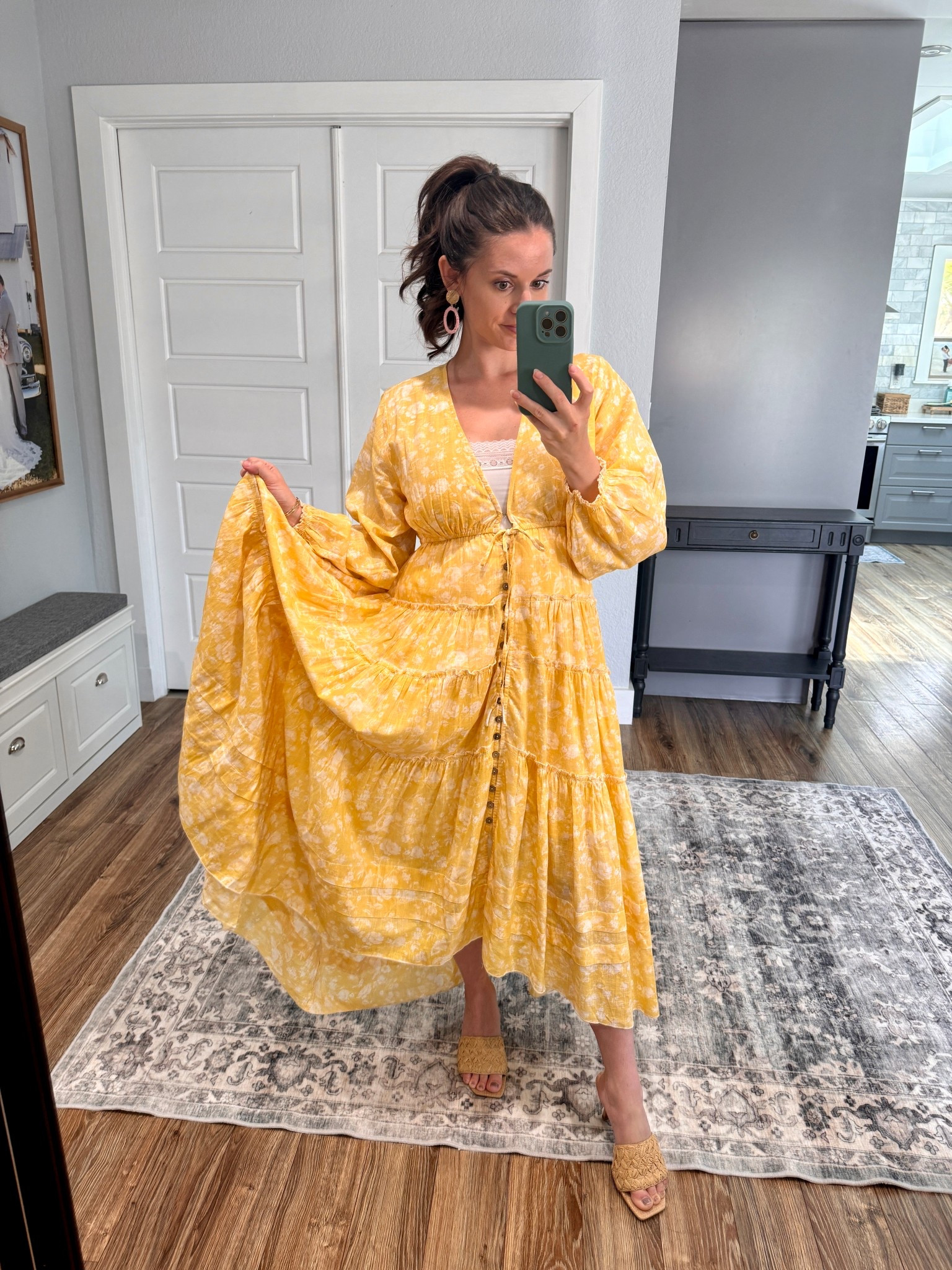 Beautiful butter yellow spring!💛
Dress is free people!
I am 5’3 34DDD chest
Wearing a medium! 
Shoes are target
Linked everything I used for my Easter look💐

This free people dress is 100% cotton. 
Fully functional buttons so it can also be styled as a top!⭐️


#LTKStyleTip #LTKWedding #LTKBump