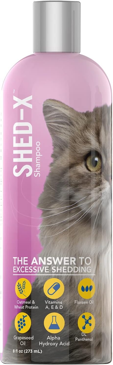 Shed-X Shed Control Shampoo for Cats, 8 oz – Reduce Shedding – Shedding Shampoo Infuses Skin ... | Amazon (US)