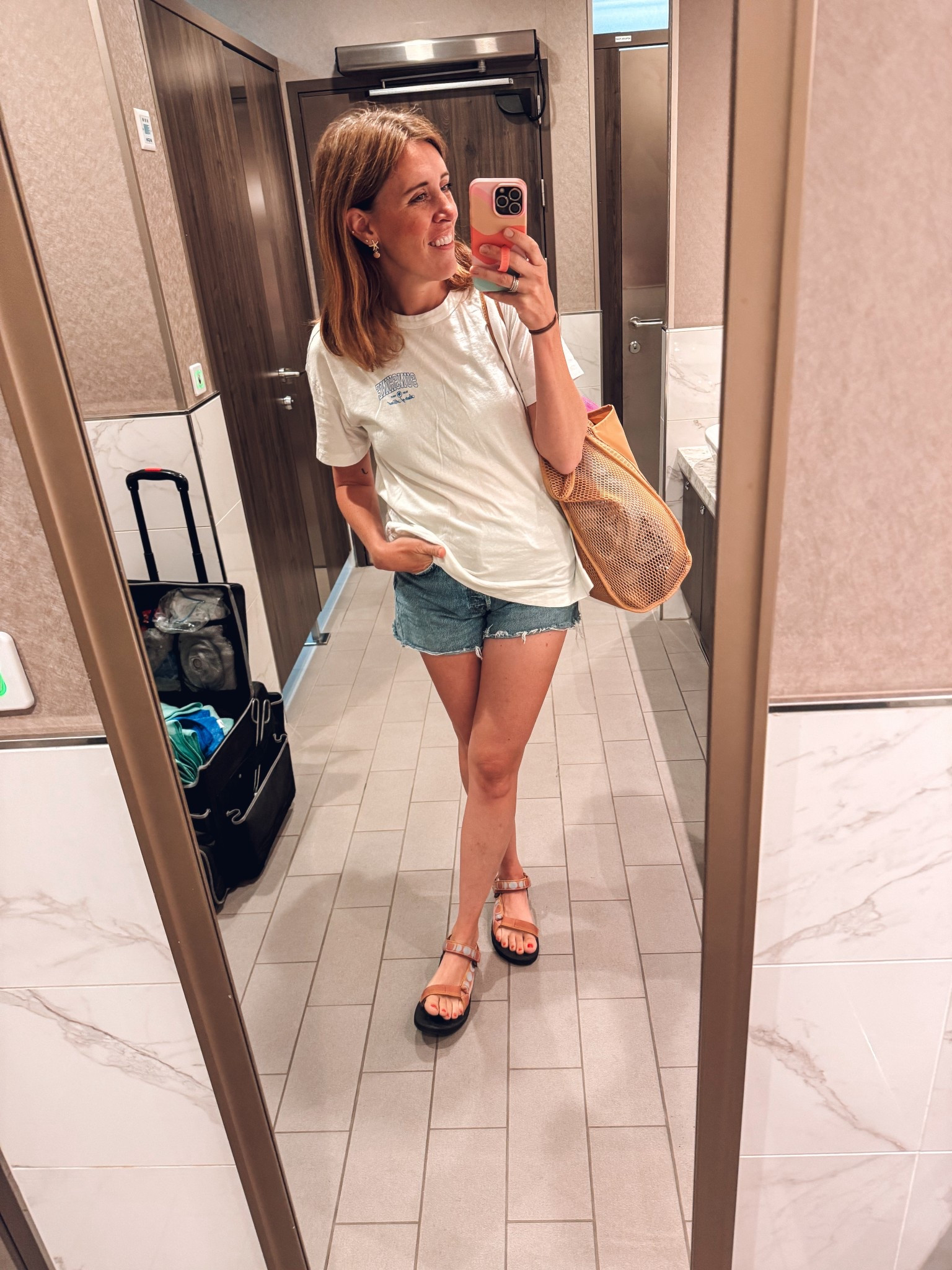 My “cover up” for when we got off the boat to the island for the day! Perfect size beach bag for two. Tevas old but linked a ton of fun ones! Shirt is oversized and PERFECT for summer!

#LTKFindsUnder50 #LTKSummerEdit #LTKStyleTip