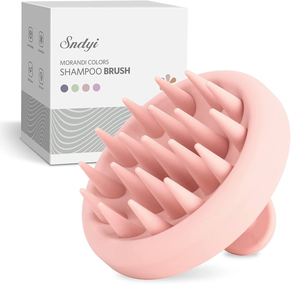Sndyi Silicone Scalp Massager Shampoo Brush, Hair Scrubber with Soft Silicone Bristles, Scalp Scrubb | Amazon (US)