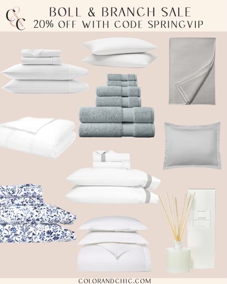 Boll & Branch 20% off sale with code SPRINGVIP! Including my favorite sheets, duvet set, pillows and more! The waffle blanket is so comfy, too  

#LTKsalealert #LTKhome #LTKstyletip