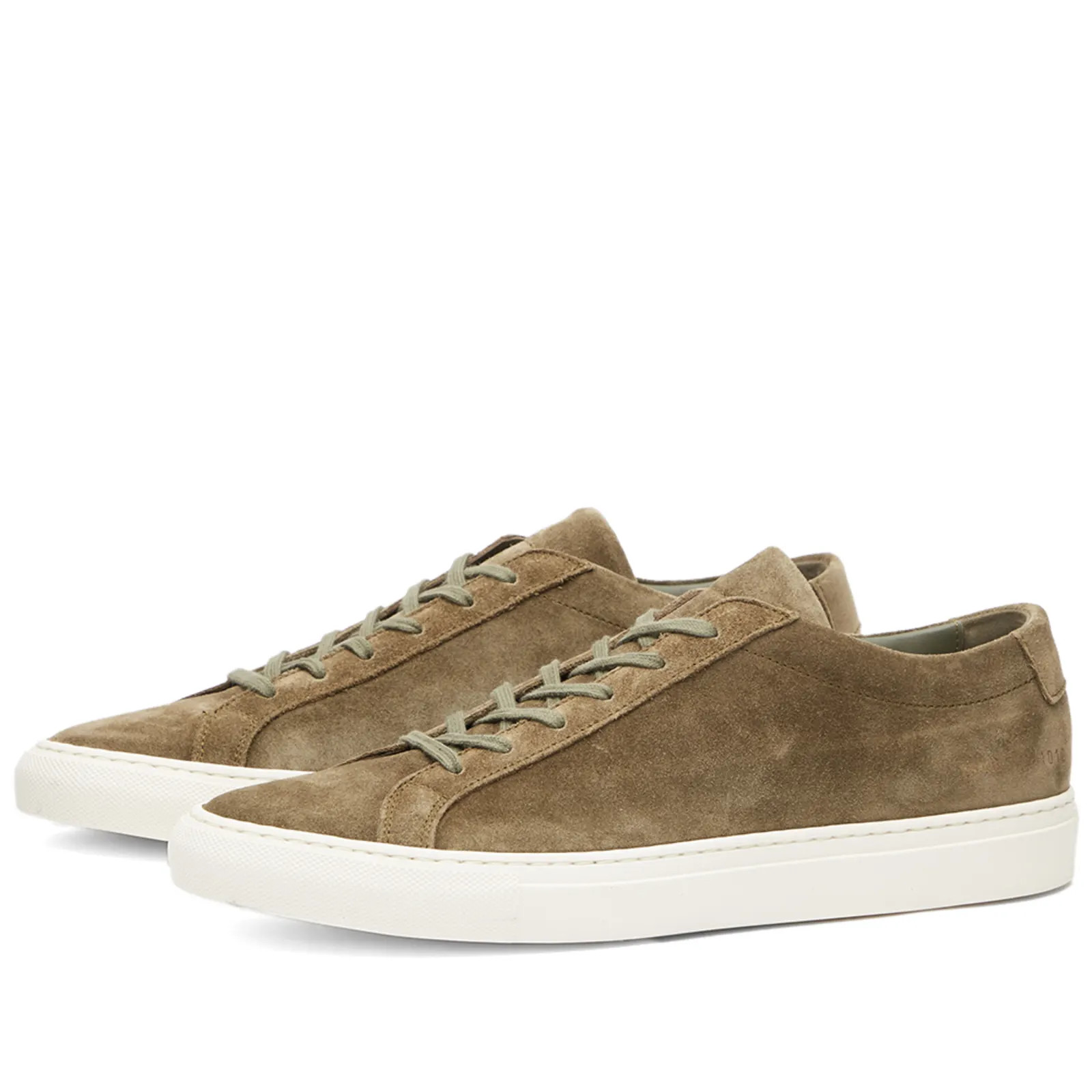 Common Projects Achilles Low Suede Olive | END. (US) | End Clothing (US & RoW)