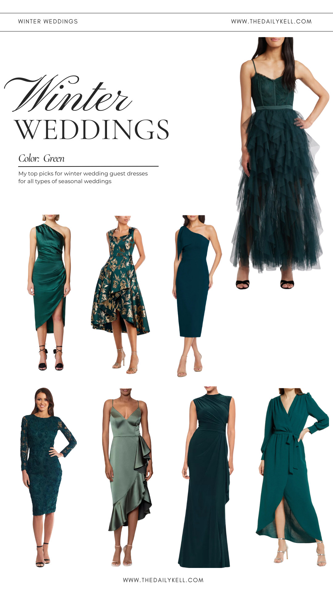 Winter Wedding Guest Dresses | The Greens

#LTKWedding 

 #LTKHoliday #LTKSeasonal #LTKStyleTip
