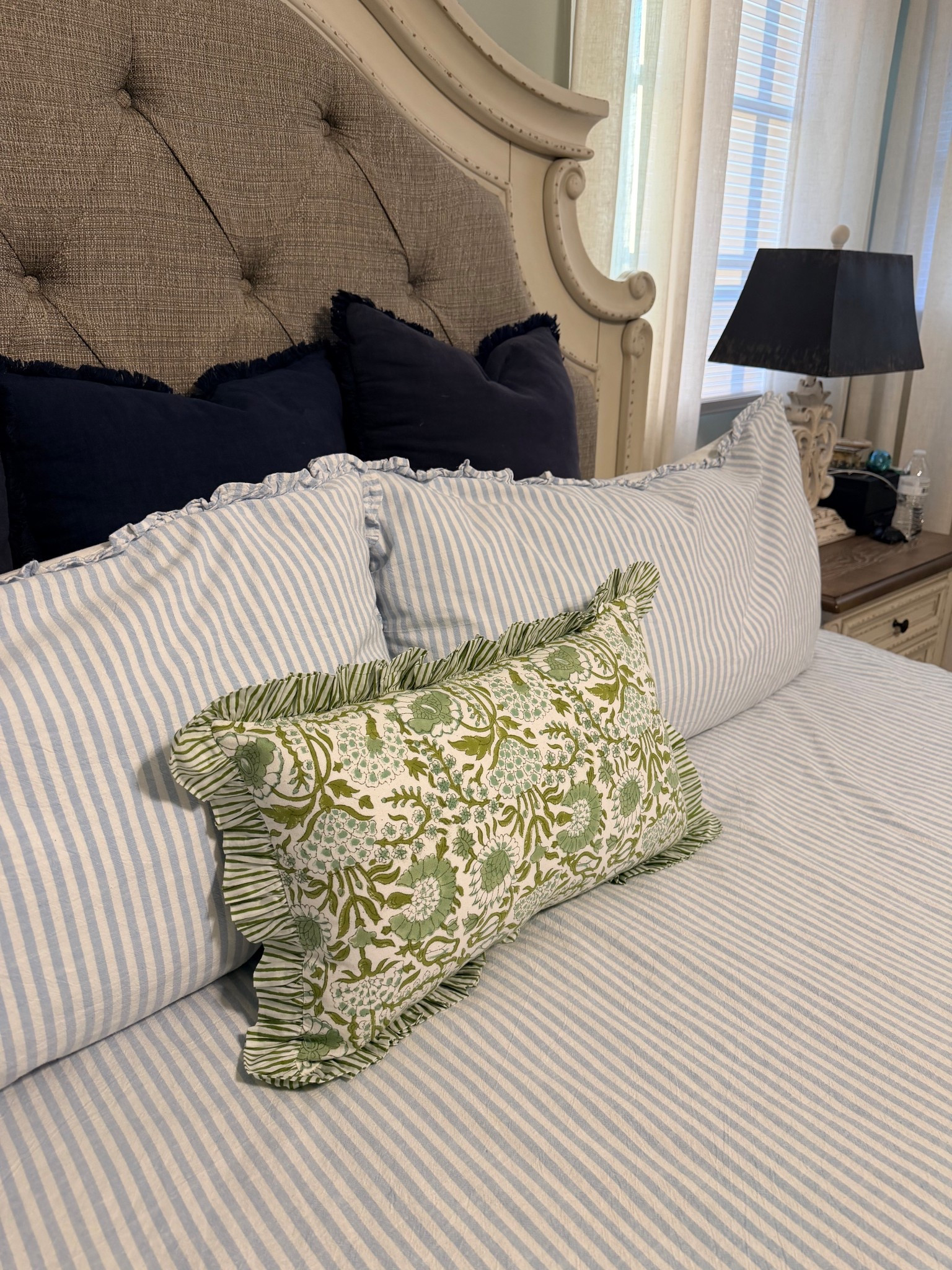 @amazonfindsandfashion has the best pillow covers- this is such a beautiful pattern and feels luxe. Our bed is from Ashley Furniture! 

#LTKHome #LTKmorningroutine #LTKmomlife