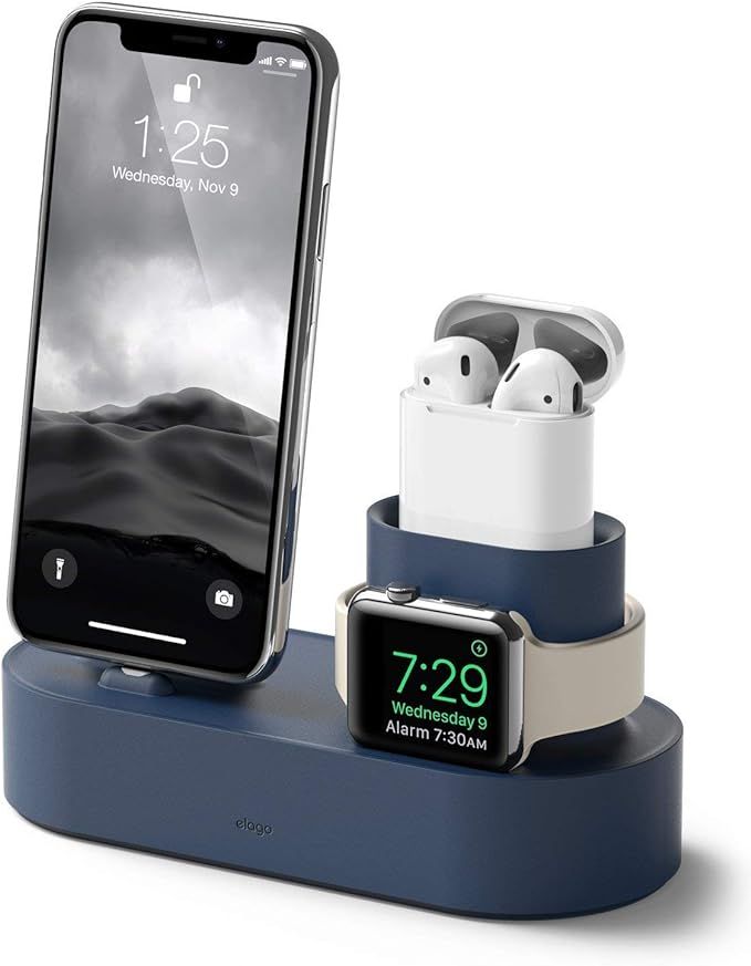 Amazon.com: elago 3 in 1 Apple Charging Station Compatible with Apple Watch Series 8/SE2/7/6/SE/5... | Amazon (US)