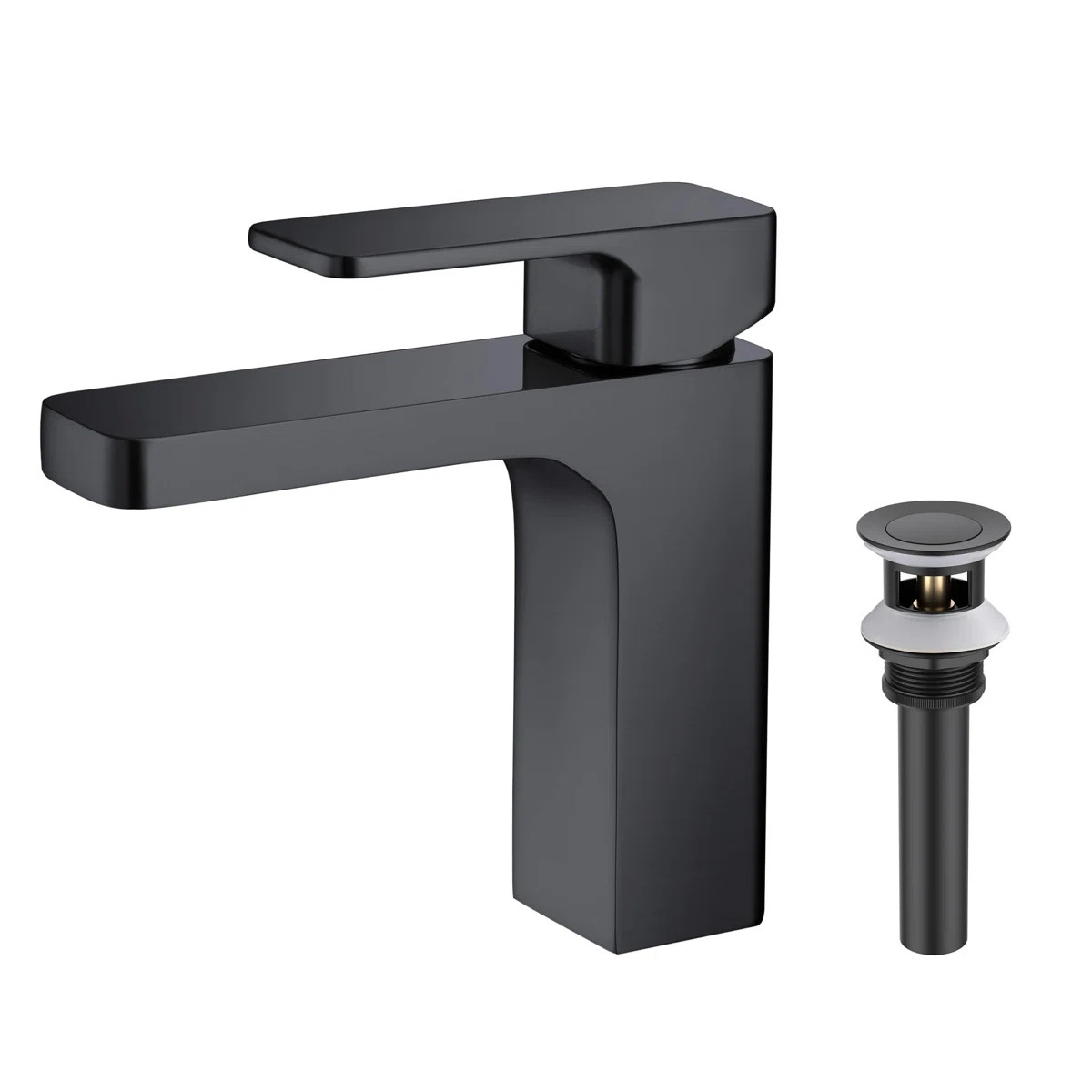 Blaze Single-Hole Single-handle Bathroom Faucet with Drain Assembly C-KBF1017MB-KPW100MB | Wayfair North America
