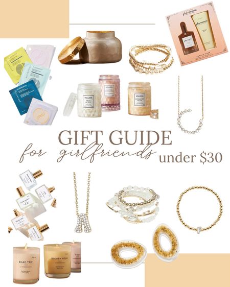 Gifts for Girlfriends - Gift Guide - Gift Guide for Her - Gift Guide for Girlfriends - Anthropologie Candle - BaubleBar Bracelet 

#LTKGiftGuide #LTKSeasonal #LTKHoliday