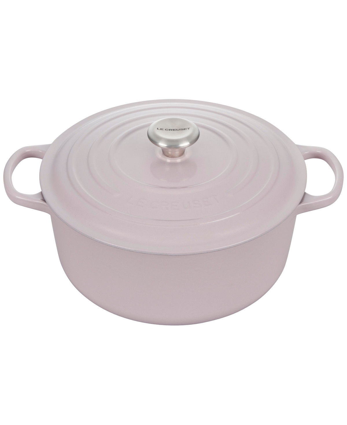 Le Creuset Signature Enameled Cast Iron 5.5 Qt. Round Dutch Oven - Shallot | Macy's