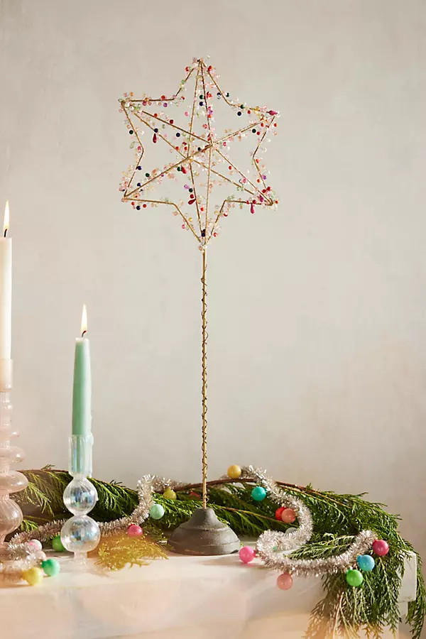 Beaded Star Tree Topper | Terrain