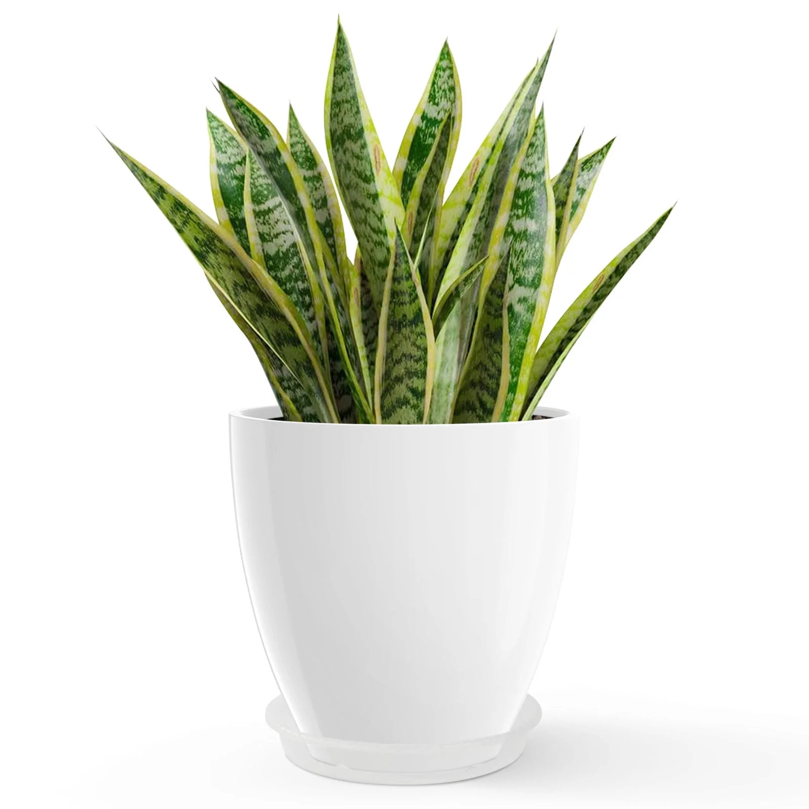 DUNCHATY 12 Inch Round Planter, Indoor Outdoor Large Plant Pot with Drainage Hole for Home Patio ... | Walmart (US)