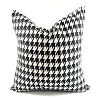 Black Pillow Cover. Houndstooth Pillow Cover. & White. & White Designer | Etsy (US)