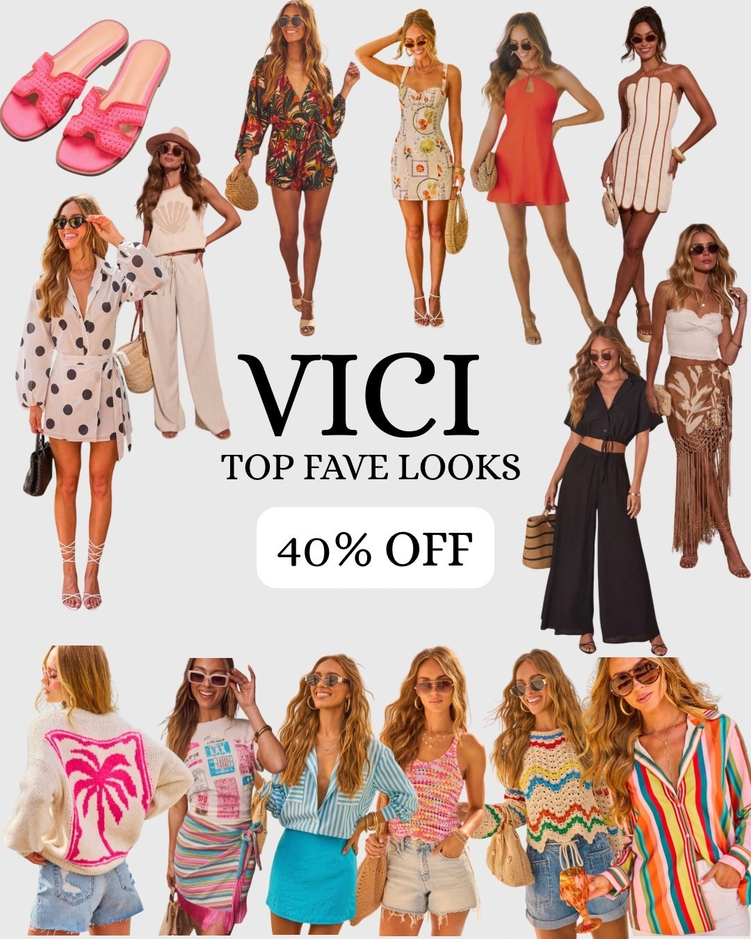 Can we believe summer is almost here and the kids are almost out of school?! I just stocked up on some cute new outfits for all the vacations I’m manifesting for. Sharing some of my favorite looks while @VICI  is 40% off right now. 

Shop everything right here ☀️

#vici #summerfashion #vacationoutfits #datenightoutfits #sale

#LTKSeasonal #LTKSaleAlert #LTKTravel