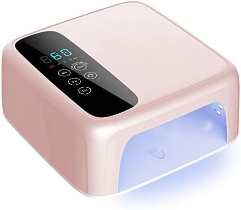 72W Cordless LED UV Nail Lamp Lumcrissy Rechargebale 15600mAH Professional LED Gels Nail Dryer,Na... | Amazon (US)