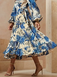 Stampa Wrap Dress | Banana Republic (US)