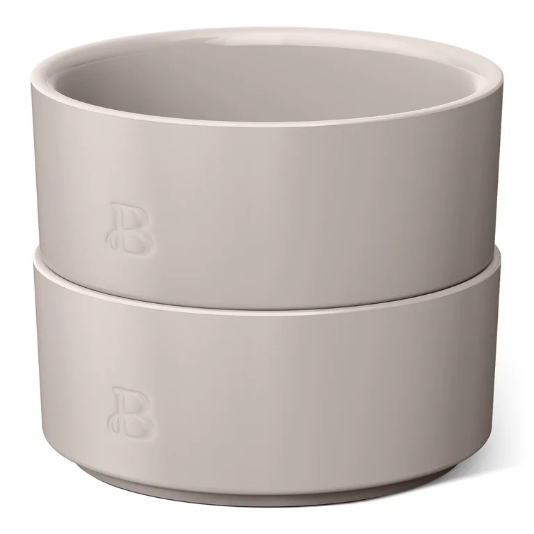 Beautiful 2-Piece Stoneware Ramekin Set, Porcini Taupe by Drew Barrymore | Walmart (US)